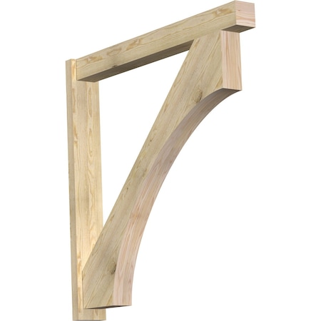 Ekena Millwork Westlake Block Rough Sawn Outlooker, Douglas Fir, 6"W x 48"D x 48"H OUT06X48X48WTL05RDF
